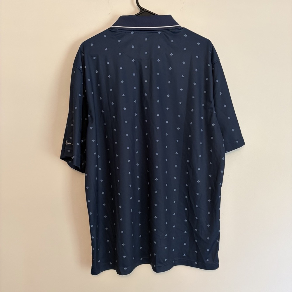 Walter Hagen 11 Performance Golf Polo Men's XL Navy Blue Turtle Sea Patterned - Picture 5 of 7